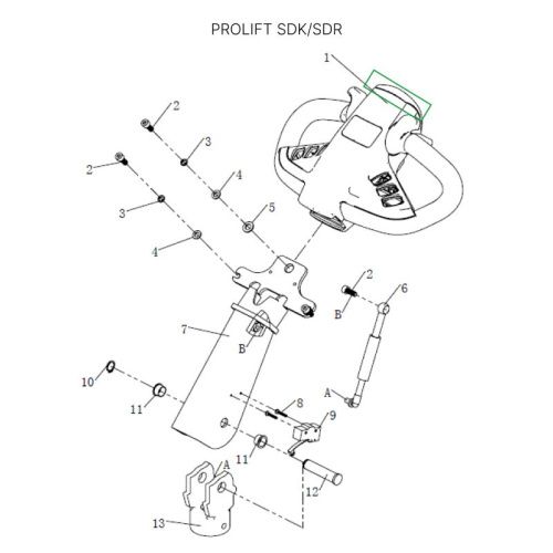 Кнопка реверса для штабелеров SDR 1533/1536/1545S/1645/1656/2036/2045, SDK купить в Москве с доставкой по всей России | ProtosMarket.ru