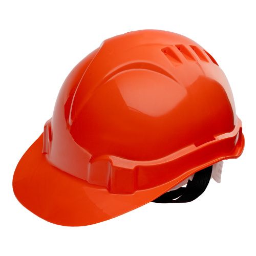 Каска защитная из ударопрочной пластмассы, оранжевая Сибртех купить в Москве с доставкой по всей России | ProtosMarket.ru