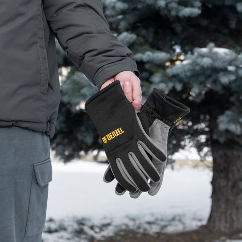 Перчатки универсальные, искусственный мех, работа с сенсорным экраном, размер 9 Denzel купить в Москве с доставкой по всей России | ProtosMarket.ru