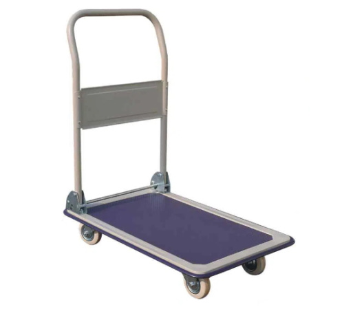 Тележка платформенная пластиковая 200 кг TOR PH200P (480x740) со складной ручкой (пластик, 10 купить в Москве с доставкой по всей России | ProtosMarket.ru
