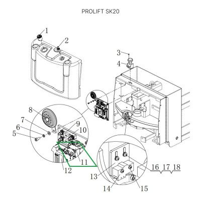 Контактор двигателя подъема 24В для штабелеров SDR/SDK, для тележек SK20 купить в Москве с доставкой по всей России | ProtosMarket.ru