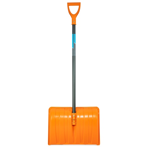 Лопата для уборки снега пластиковая, 490х370х1350 мм, стальной черенок, усиленная// Сибртех купить в Москве с доставкой по всей России | ProtosMarket.ru