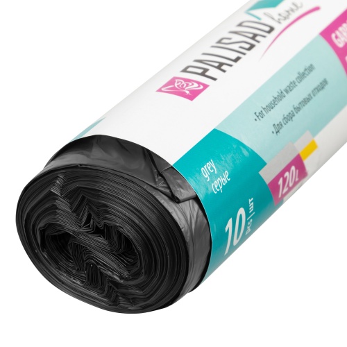 Пакеты для мусора 120 л x 10 шт. серые, Home Palisad купить в Москве с доставкой по всей России | ProtosMarket.ru