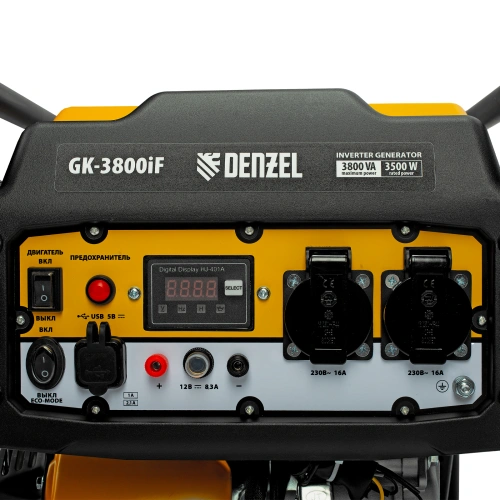 Генератор инверторный GK-3800iF, 3,8 кВт, 230 В, ручной старт DENZEL купить в Москве с доставкой по всей России | ProtosMarket.ru