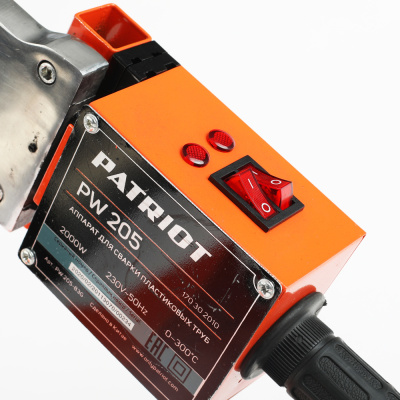Аппарат для сварки пластиковых труб PATRIOT PW 205 купить в Москве с доставкой по всей России | ProtosMarket.ru