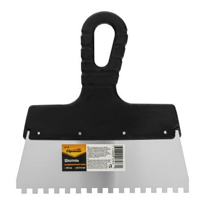 Шпатель из нержавеющей стали, 200 мм, зуб 6 х 6 мм, пластмассовая ручка Sparta купить в Москве с доставкой по всей России | ProtosMarket.ru