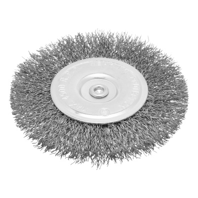 Щетка для дрели 100 мм, плоская со шпилькой, витая проволока Сибртех купить в Москве с доставкой по всей России | ProtosMarket.ru