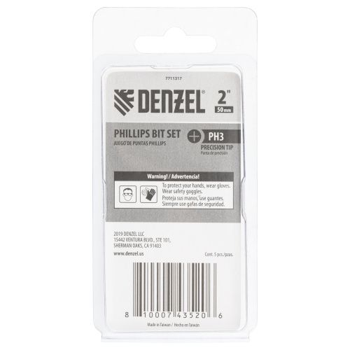 Бита PH3x50, 5 шт. Denzel купить в Москве с доставкой по всей России | ProtosMarket.ru