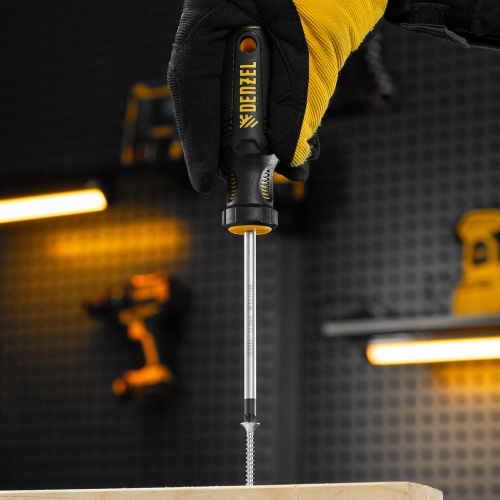 Отвертка, PZ2x100 мм, S2, 3к рукоятка Denzel купить в Москве с доставкой по всей России | ProtosMarket.ru