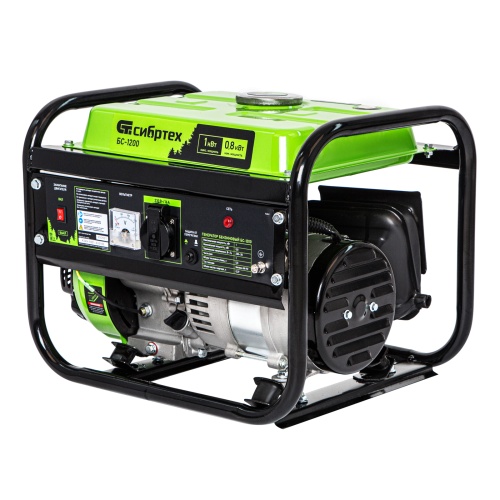 Генератор бензиновый БС-1200, 1 кВт, 230 В, четырехтактный, 5.5 л, ручной стартер Сибртех купить в Москве с доставкой по всей России | ProtosMarket.ru