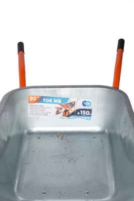 Тачка строительная 90 л 150 кг TOR WB одноколесная по ценам производителя в Москве с доставкой по всей России