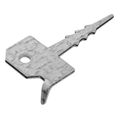 Крепление террасной доски Ключ (Кляммер) 2 мм, 60мм х 30 мм, цинк Сибртех купить в Москве с доставкой по всей России | ProtosMarket.ru