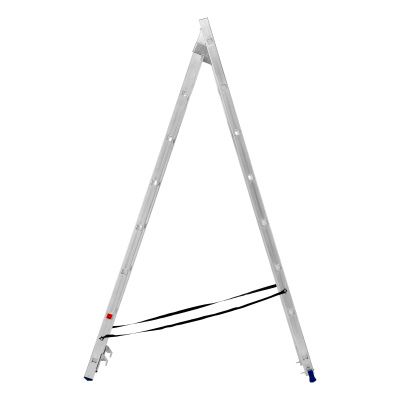 Лестница, 2 х 8 ступеней, алюминиевая, двухсекционная, Сибртех купить в Москве с доставкой по всей России | ProtosMarket.ru