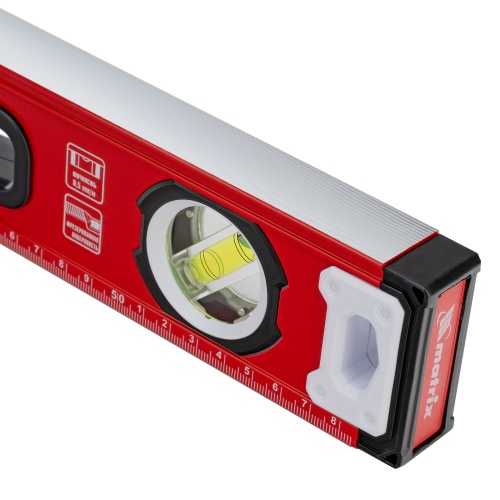 Уровень алюминиевый, фрезерованный, 3 глазка, рукоятки, 600 мм Matrix купить в Москве с доставкой по всей России | ProtosMarket.ru