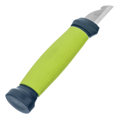 Нож монтажника с чехлом (заточка справа) обрезиненная рукоятка, 154 мм, лезвие 31 мм Сибртех купить в Москве с доставкой по всей России | ProtosMarket.ru