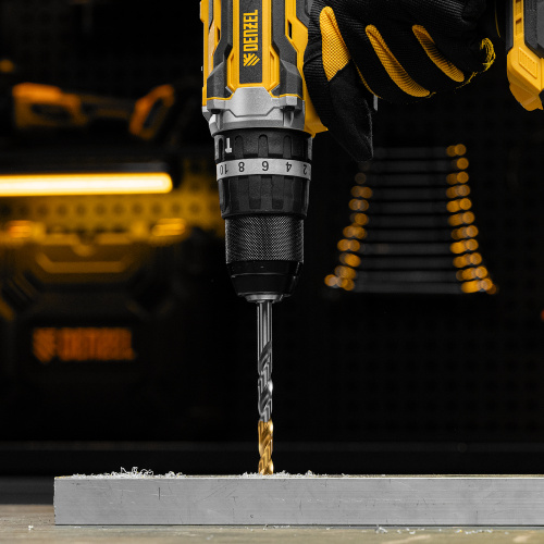 Сверло спиральное по металлу 8 x 117 мм, Р6М5, Golden Tip  Denzel купить в Москве с доставкой по всей России | ProtosMarket.ru