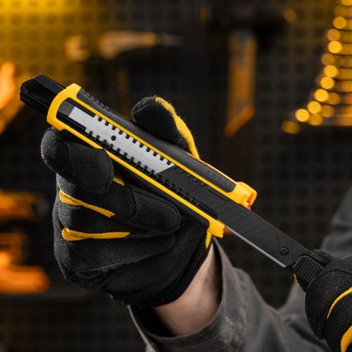 Лезвия, 18 мм, сталь SK4 - 0,5 мм, супер острые, многосегментные, 5 штук Denzel купить в Москве с доставкой по всей России | ProtosMarket.ru