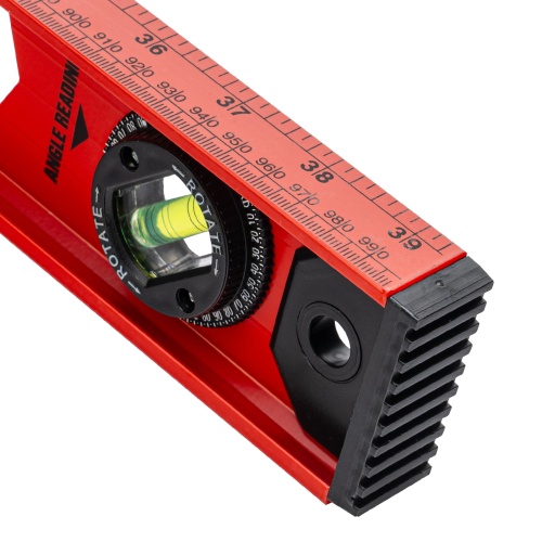 Уровень алюминиевый "Рельс", 1000 мм, 3 глазка, усиленный Matrix купить в Москве с доставкой по всей России | ProtosMarket.ru