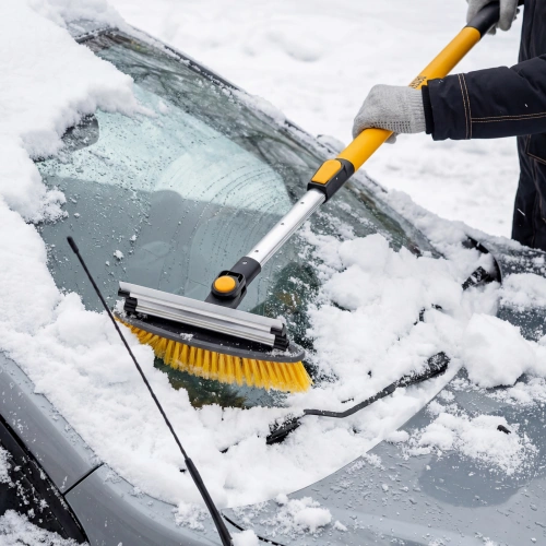 Щетка-сметка со скребком, телескоп, поворотная голова, водосгон 950-1320 мм Denzel купить в Москве с доставкой по всей России | ProtosMarket.ru