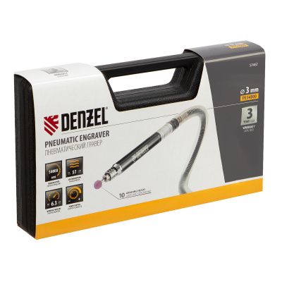 Пневматический гравер PE54000, 54000 об/мин, 3 мм, 57 л/мин Denzel купить в Москве с доставкой по всей России | ProtosMarket.ru