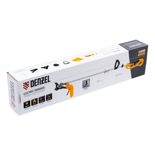 Триммер электрический TE-1200, 1200 Вт, 380 мм, катушка + диск, разборная штанга Denzel купить в Москве с доставкой по всей России | ProtosMarket.ru