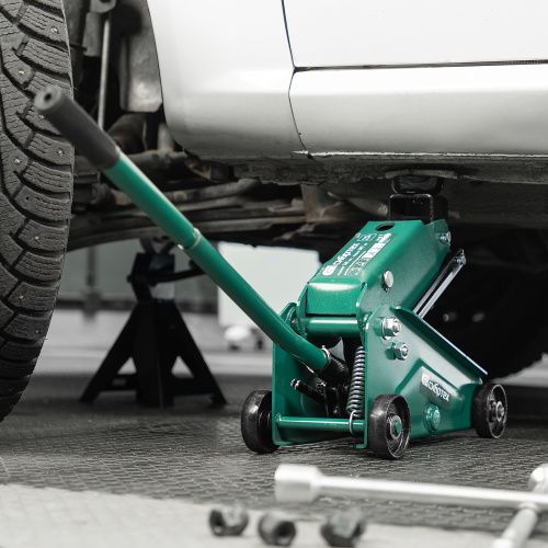 Домкрат гидравлический подкатной, 2,5 т, 148-387 мм, в пласт. кейсе Сибртех купить в Москве с доставкой по всей России | ProtosMarket.ru