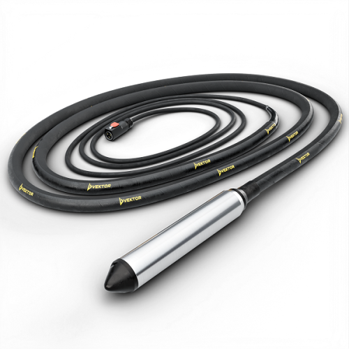 Высокочастотный глубинный вибратор без встроенного преобразователя 5 м Vektor EL 63 купить в Москве с доставкой по всей России | ProtosMarket.ru