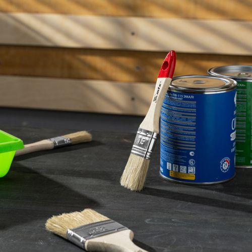 Кисть плоская "Стандарт" 1.5" (38 мм) натуральная щетина, деревянная ручка MTX купить в Москве с доставкой по всей России | ProtosMarket.ru