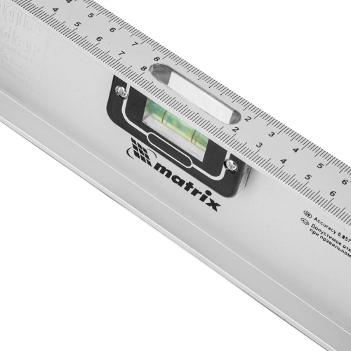 Уровень алюминиевый "Рельс", 400 мм, 3 глазка (1 поворотный) Matrix купить в Москве с доставкой по всей России | ProtosMarket.ru