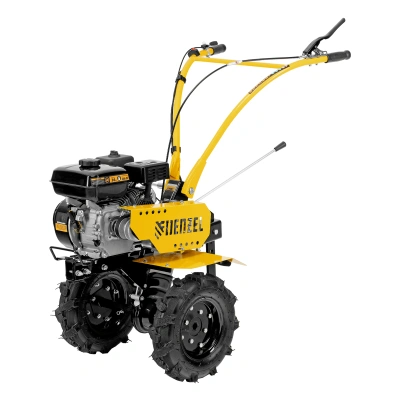 Мотоблок DPT-170, 7 л.с., ремен.сцеп, шир 85 см, глуб 35 см,фрез 3х3,ШОМ,скор 2В/1Н,кол 8" Denzel по ценам производителя в Москве с доставкой по всей России