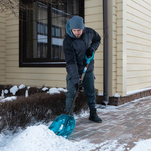 Лопата для уборки снега поликарбонат, 340х385х1340 мм, алюминиевый черенок, LUXE Palisad купить в Москве с доставкой по всей России | ProtosMarket.ru