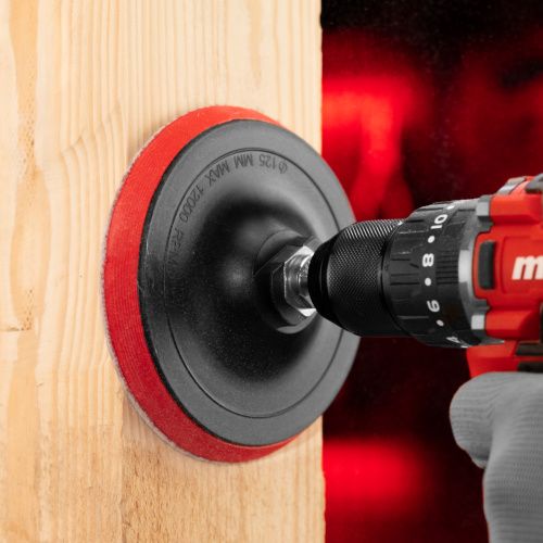 Насадка для дрели и УШМ с липучкой, 125 мм Matrix купить в Москве с доставкой по всей России | ProtosMarket.ru