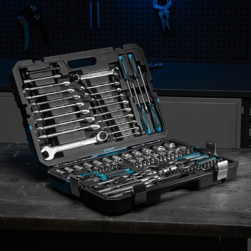 Набор инструментов, 1/4", 1/2", CrV, 120 зубьев, 101 предмет Gross купить в Москве с доставкой по всей России | ProtosMarket.ru