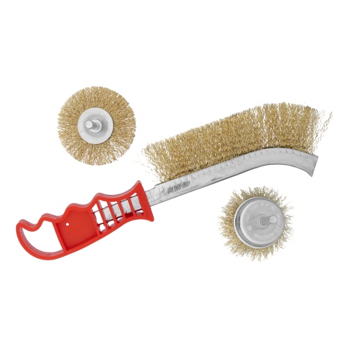 Набор щеток для дрели, 3 шт, 1 плоская, 65 мм, 50 мм "чашка", ручная металлическая Matrix купить в Москве с доставкой по всей России | ProtosMarket.ru