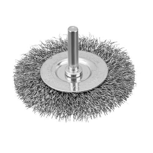 Набор щеток для дрели, 2 Плоские 50-75мм, 3 Чашки 25-50-75мм, шпилька,  нерж.вит. проволока Denzel купить в Москве с доставкой по всей России | ProtosMarket.ru