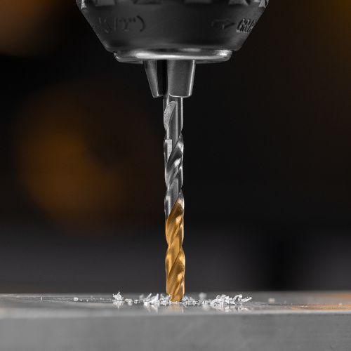 Сверло спиральное по металлу 4,5 x 80 мм, Р6М5, Golden Tip  Denzel купить в Москве с доставкой по всей России | ProtosMarket.ru