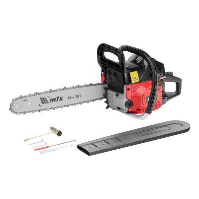 Пила цепная бензиновая MS-5218, шина 45 см, 52см³, 3 л.с., шаг 0,325, паз 1,5 мм, 72 зв MTX купить в Москве с доставкой по всей России | ProtosMarket.ru