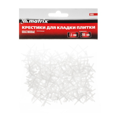 Крестики, 1.5 мм, для кладки плитки, 200 шт Matrix купить в Москве с доставкой по всей России | ProtosMarket.ru