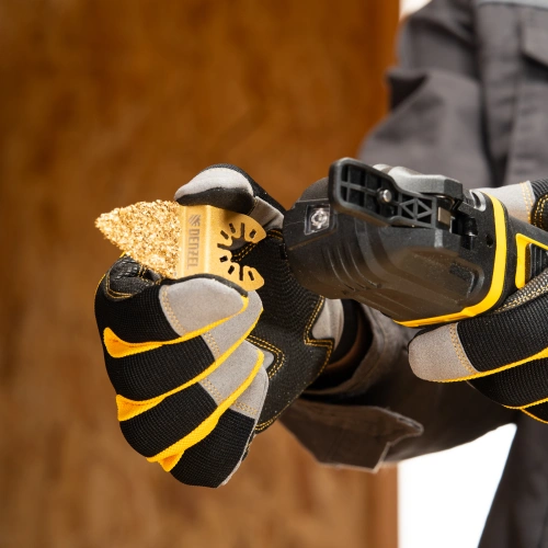 Насадка для МФИ шлифовальная двусторонняя дельта, узкая, HM, по плитке и дереву, 35 мм Denzel купить в Москве с доставкой по всей России | ProtosMarket.ru