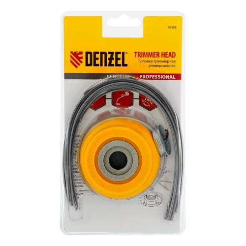 Головка триммерная универсальная, алюминиевый корпус, леска до 4 мм Denzel купить в Москве с доставкой по всей России | ProtosMarket.ru