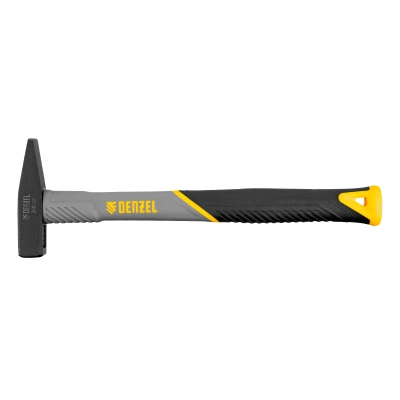Молоток слесарный, 200 г, кованый, фибергласовая рукоятка c TPR покрытием Denzel купить в Москве с доставкой по всей России | ProtosMarket.ru