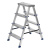 Стремянка двусторонняя 4 ступени, алюминиевая, Сибртех купить в Москве с доставкой по всей России | ProtosMarket.ru