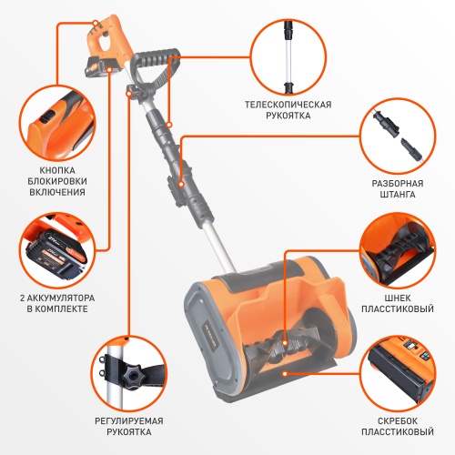 Снегоуборщик аккумуляторный PATRIOT PE 1003 UES купить в Москве с доставкой по всей России | ProtosMarket.ru