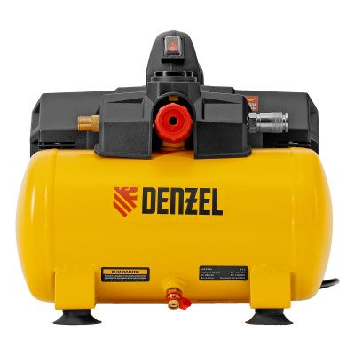 Компрессор  DLS750/6 безмасляный малошумный 750 Вт, 140 л/мин,ресивер 6 л Denzel купить в Москве с доставкой по всей России | ProtosMarket.ru