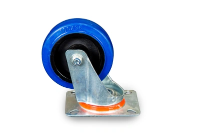 Колесо поворотное из эластичной резины MW70 100 мм купить в Москве с доставкой по всей России | ProtosMarket.ru