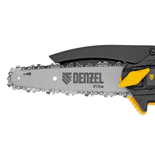 Цепная мини-пила аккумуляторная бесщет., CCS-150, шина 150 мм, Li-Ion, 20 В Denzel купить в Москве с доставкой по всей России | ProtosMarket.ru