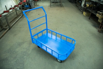 Тележка платформенная TOR ТП-МБ (600х1000) с бортами (колеса 160 мм) купить в Москве с доставкой по всей России | ProtosMarket.ru