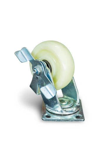 Колесо большегрузное поворотное SCdnb 55 125 мм полипропиленовое с тормозом по ценам производителя в Москве с доставкой по всей России