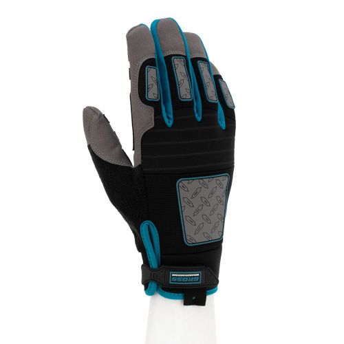 Перчатки универсальные, усиленные, с защитными накладками, DELUXE, размер L (9) Gross купить в Москве с доставкой по всей России | ProtosMarket.ru