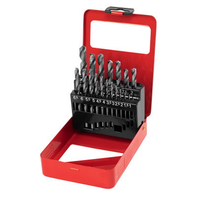 Набор сверл по металлу, 1-10 мм (через 0.5 мм) HSS 19 шт, металлическая коробка, цилиндрический хвостовик Matrix купить в Москве с доставкой по всей России | ProtosMarket.ru